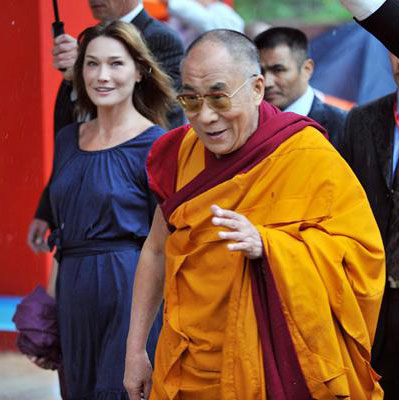 Dalai Lama with Carla